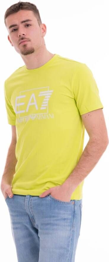 Emporio Armani EA7 T-Shirts Geel Heren