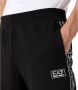 Emporio Armani EA7 Zwarte Broek met Verstelbare Tailleband en Logo Print Black Heren - Thumbnail 5