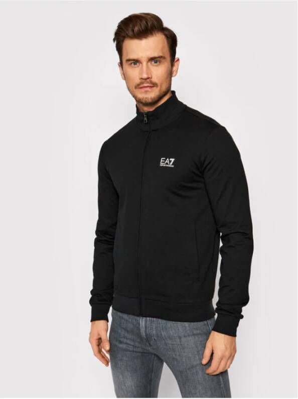 Emporio Armani EA7 Zip-throughs Zwart Heren