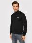 Emporio Armani EA7 Zwarte Katoenen Heren Sweatshirt met Hoge Kraag Zwart Heren - Thumbnail 4