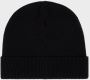 Emporio Armani EA7 Cuffed Beanie Hat Black- Dames Black - Thumbnail 2