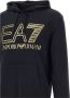 Emporio Armani EA7 Zwarte hoodie met stijlvolle print Black Heren - Thumbnail 2