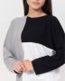 Emporio Armani EA7 Zwarte Sweaters met Naadloos Ontwerp Black Dames - Thumbnail 3