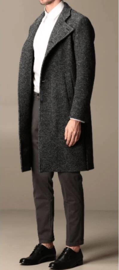 Emporio Armani Elegante Antraciet Herenjas Grijs Heren