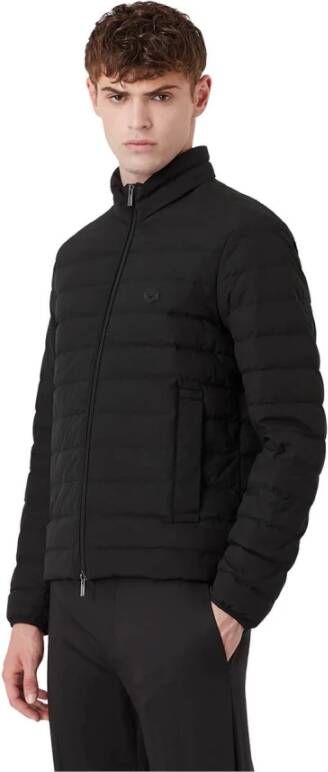 Emporio Armani Essential Black Down Jacket Zwart Heren