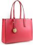 Emporio Armani Stevige Shopper Tas met Gouden Bedel Red Dames - Thumbnail 3