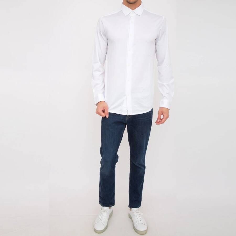 Emporio Armani Formal Shirts Wit Heren