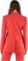 Emporio Armani Katoenen blazer jas voor casual look Red Dames - Thumbnail 2