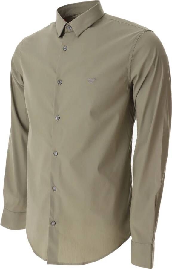 Emporio Armani Groene Shirts van Groen Heren
