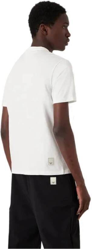 Emporio Armani Heren Witte Katoenen T-shirt van Wit Heren
