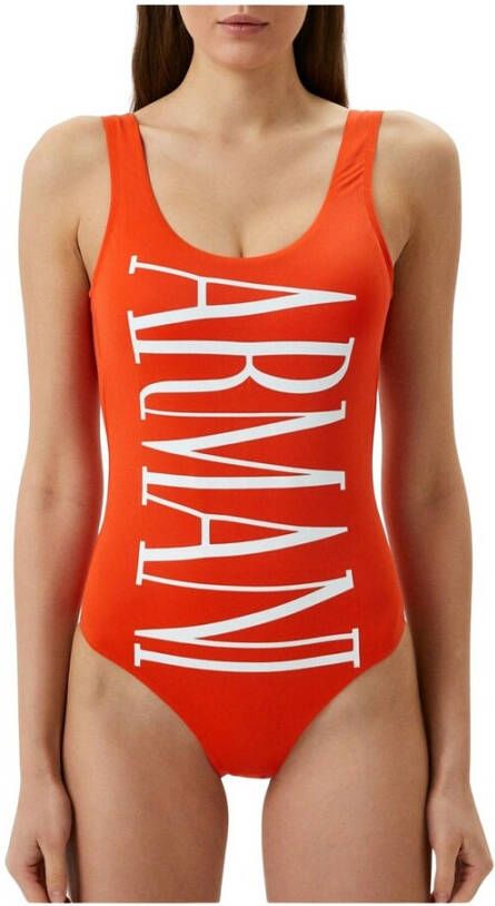 Emporio Armani Iconisch zwemkostuum Oranje Dames