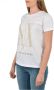 Armani Exchange Geprint T-shirt met ronde hals van katoen White Dames - Thumbnail 2