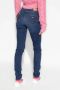 Emporio Armani Slim Fit Dames Jeans met Contraststiksels Blue Dames - Thumbnail 4