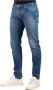 Emporio Armani Denim Jeans met Leren Logolabel Blue Heren - Thumbnail 2