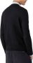 Emporio Armani Blauwe Gebreide Trui met Geborduurde Adelaar Black Heren - Thumbnail 4