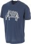 Emporio Armani Blauw T-shirt met korte mouwen en geborduurd maxi-logo Blue Heren - Thumbnail 2