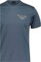 Emporio Armani Heren Petrolio Adelaar Logo T-shirt Blue Heren - Thumbnail 2