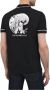 Emporio Armani Korte Mouw Zwarte Katoenen Polo met Geborduurd Adelaar Logo Black Heren - Thumbnail 2