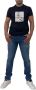Emporio Armani Heren Zwarte Bedrukte T-shirt Black Heren - Thumbnail 2