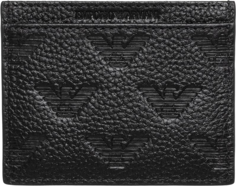 Emporio Armani Credit card holder Zwart Heren
