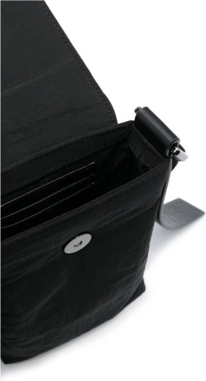 Emporio Armani Logo-Embossed Messenger Bag Black Heren