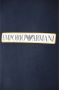 Emporio Armani Logo Print Hoodie Blue Heren - Thumbnail 1