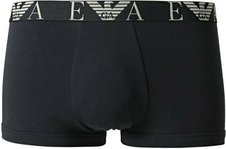 Emporio Armani Logo waistband stretch boxers tripack Zwart Heren