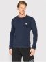 Emporio Armani Klassiek Blauw Langarmig Katoenen T-Shirt voor Heren Blue Heren - Thumbnail 2