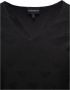 Emporio Armani Jacquard Logo V-Hals T-Shirt Black Dames - Thumbnail 2