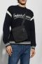 Emporio Armani Jacquard Aquila Schoudertas met Metalen Logo Black Heren - Thumbnail 3