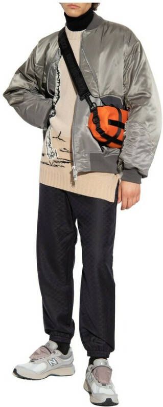 Emporio Armani Monogrammed broek Zwart Heren