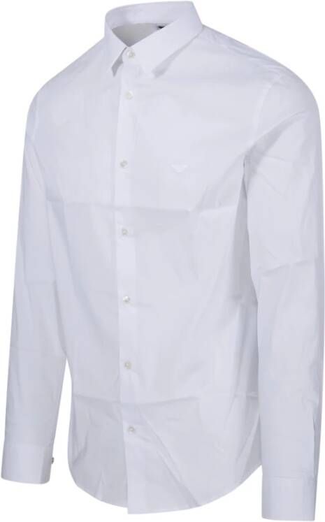 Emporio Armani Optische Witte Overhemd Wit Heren