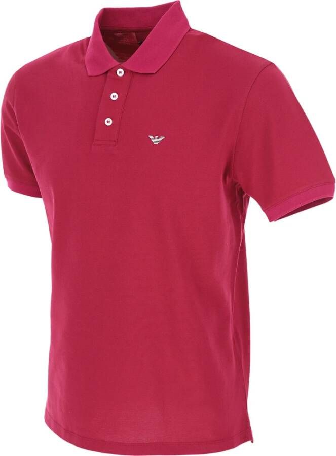 Emporio Armani Polo Shirt Roze Heren