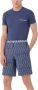Emporio Armani Luxe Katoenen Jersey Kort Pyjamaset Blue Heren - Thumbnail 2