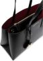 Emporio Armani Rode Getextureerde Leren Tote Tas met Logo Stempel Zwart Dames - Thumbnail 2
