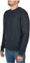 Armani Exchange Blauwe gebreide trui met kabelmotief regular fit Blue Heren - Thumbnail 3