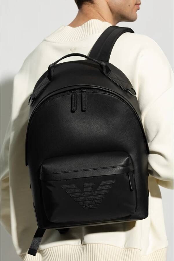 Emporio Armani Backpack from the Sustainable collection Zwart Heren