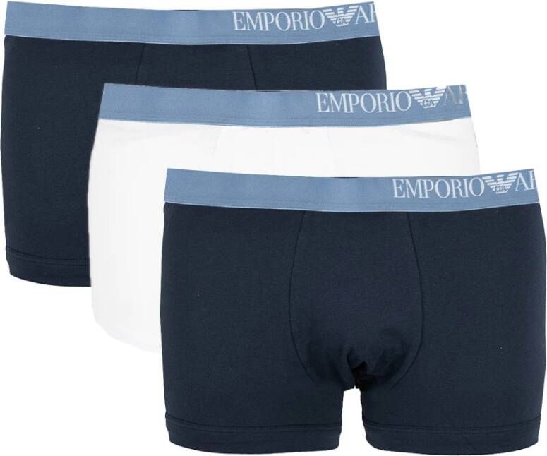 Emporio Armani Set van hoogwaardige katoenen boxershorts Wit Heren