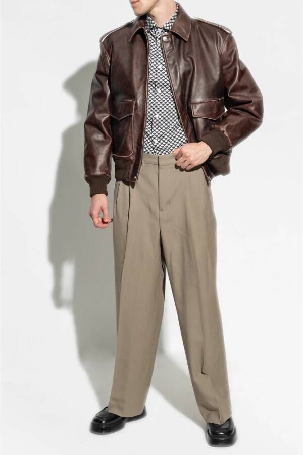 Emporio Armani Shirt met logo Grijs Heren