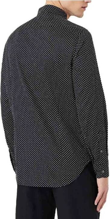 Emporio Armani Shirts Blauw Heren
