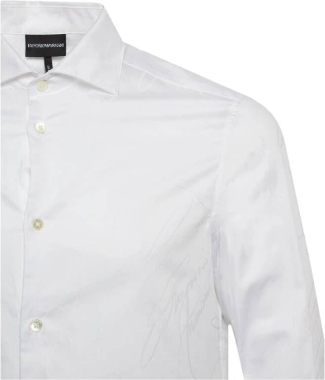 Emporio Armani Shirts Wit Heren