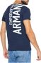 Emporio Armani Short Sleeve Shirts Blauw Heren - Thumbnail 3