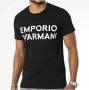 Emporio Armani Short Sleeve Shirts Zwart Heren - Thumbnail 4