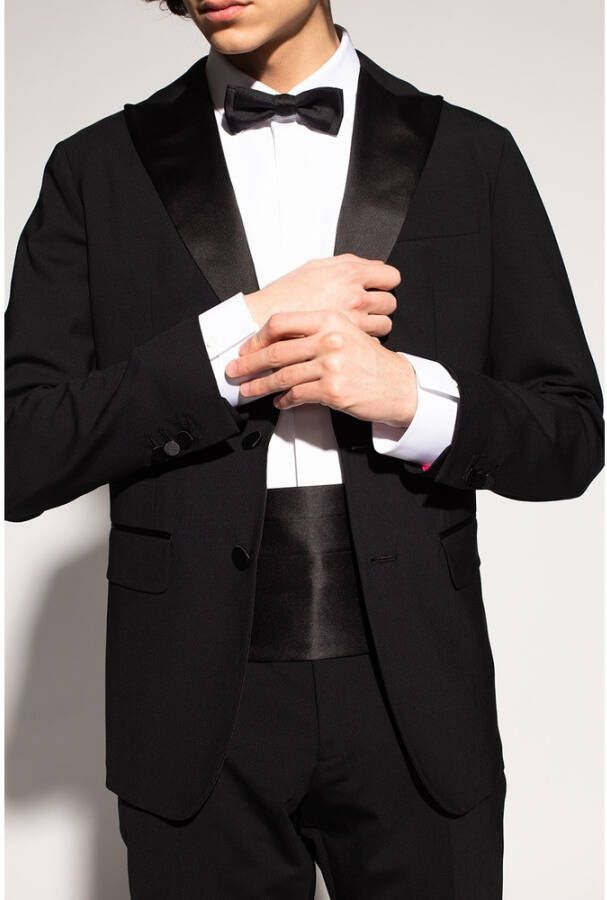 Emporio Armani Zijden cummerbund Zwart Heren