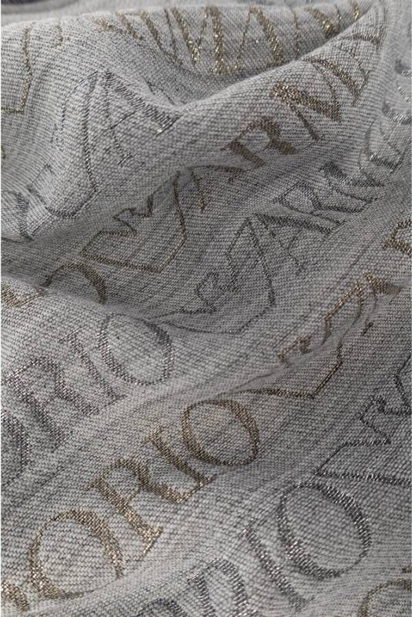 Emporio Armani Sjaal met logo Grijs Dames