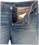 Emporio Armani Slim Fit Denim Jeans met Leren Logo Blue Dames - Thumbnail 3