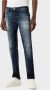 Emporio Armani Vintage Slim Fit Denim Jeans Blue Heren - Thumbnail 2