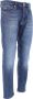 Emporio Armani Blauwe Jeans met Groene Accenten Blue Heren - Thumbnail 2