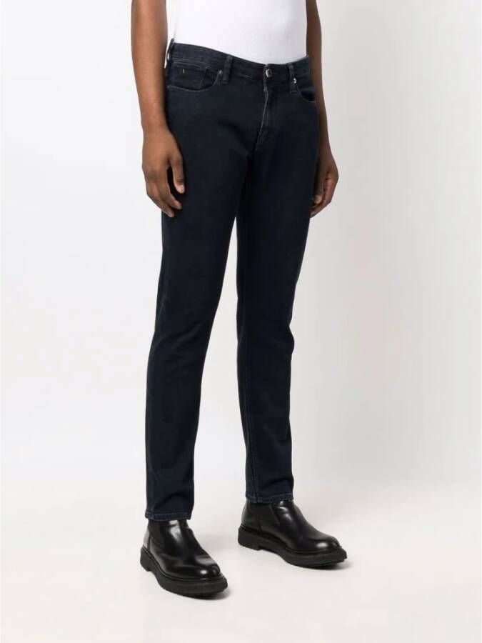 Emporio Armani Slim-fit Jeans Klassieke Denim Stijl Blue Heren
