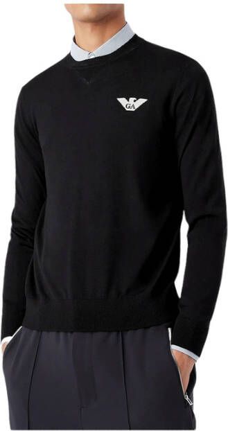 Emporio Armani Sweaters Black Zwart Heren